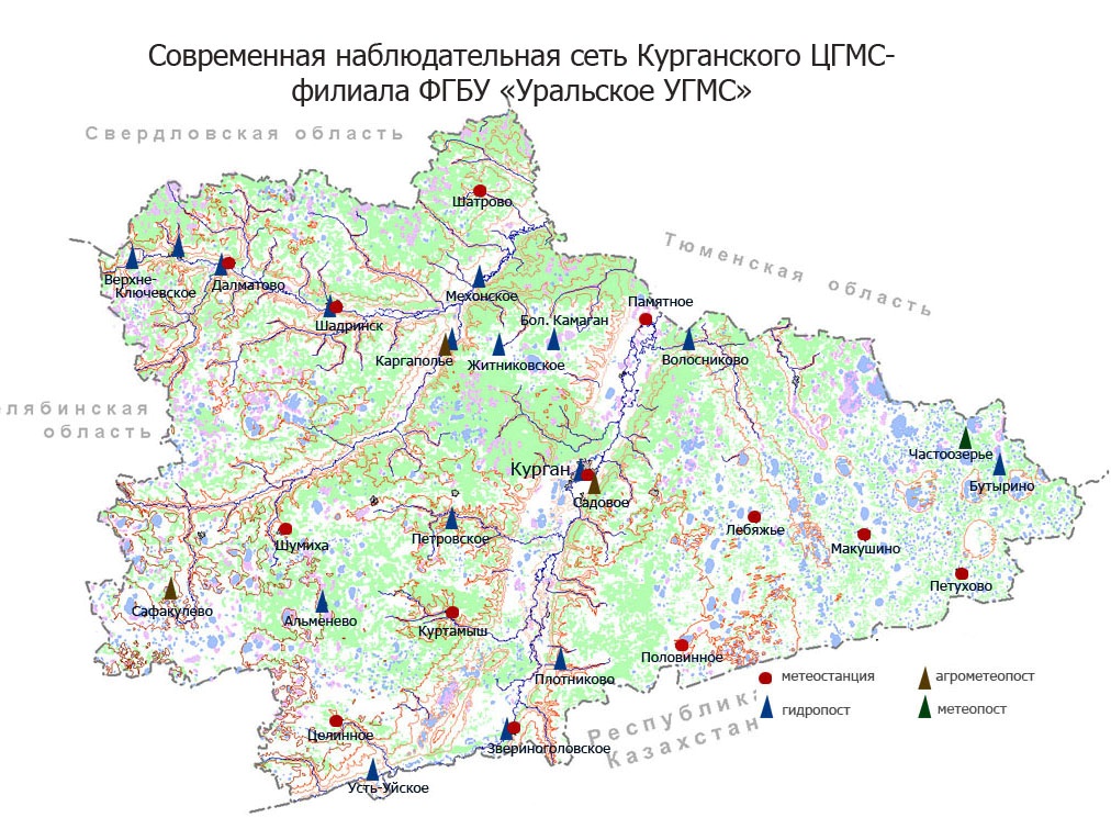 Курган половинное карта