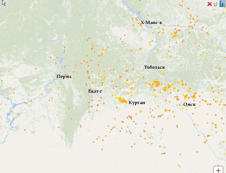 Карта термоточек в реальном времени новосибирская область